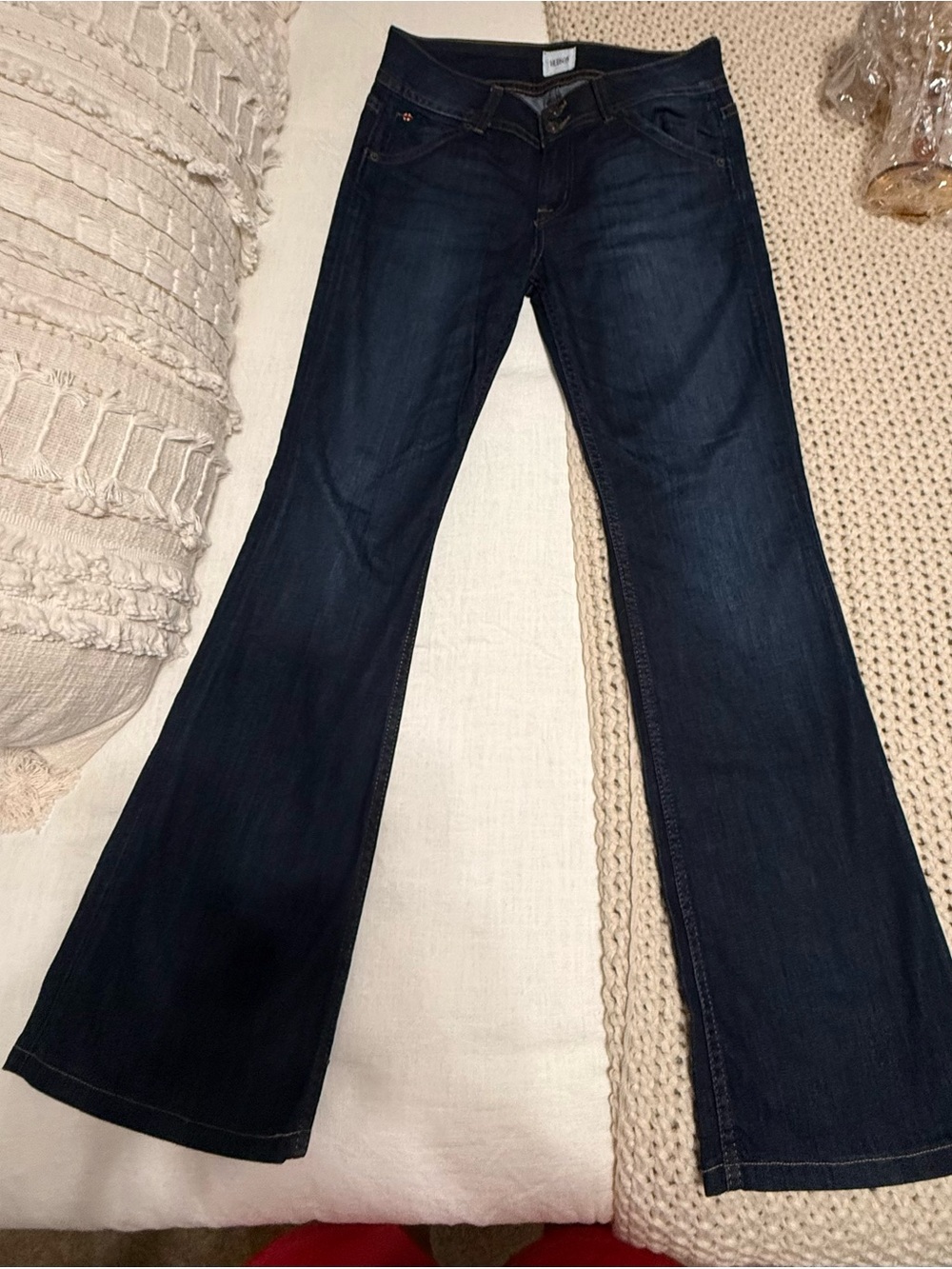 Hudson Jeans Dark Indigo Flare Wide Leg